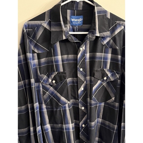 Vintage 80's‎ Wrangler Western Shirt XL USA Made Used - Picture 2 of 7